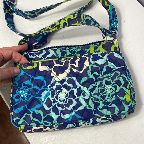 Vera Bradley Blue and Green Floral Crossbody Bag - Picture 3 of 10